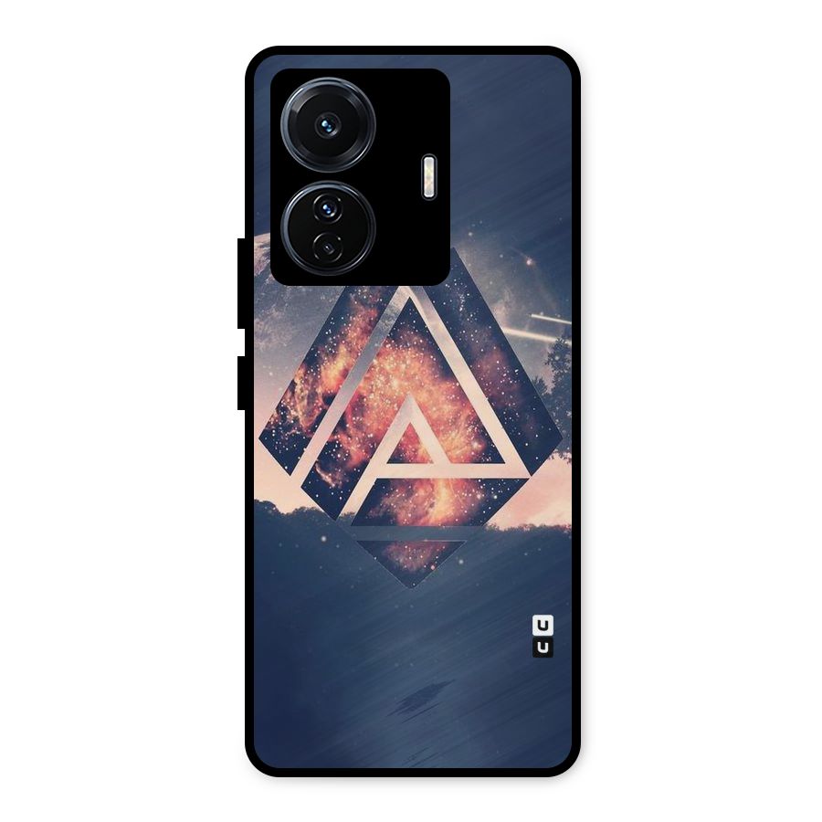 Moon Abstract Metal Back Case for Vivo T1 Pro