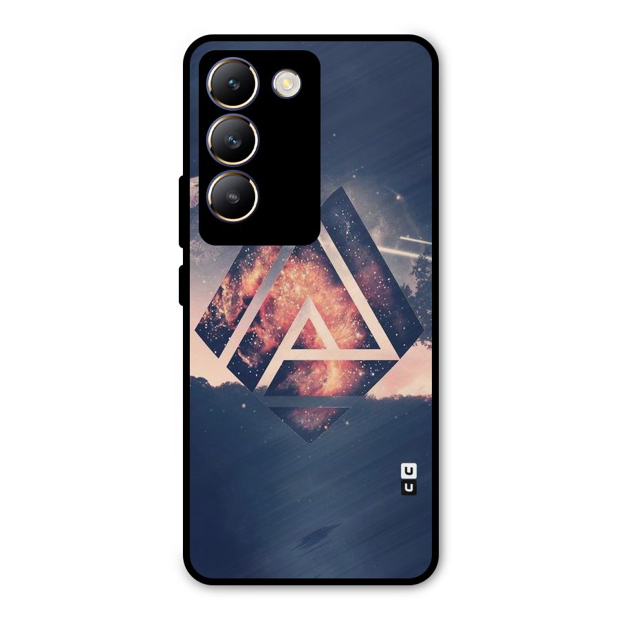 Moon Abstract Metal Back Case for Vivo T3 5G