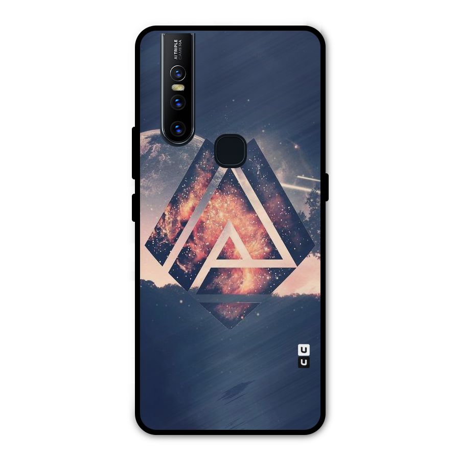 Moon Abstract Metal Back Case for Vivo V15