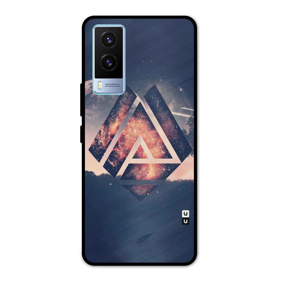 Moon Abstract Metal Back Case for Vivo V21e 5G