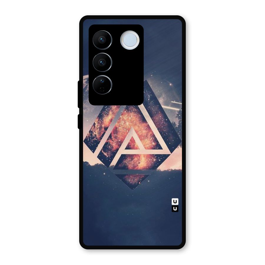 Moon Abstract Metal Back Case for Vivo V27