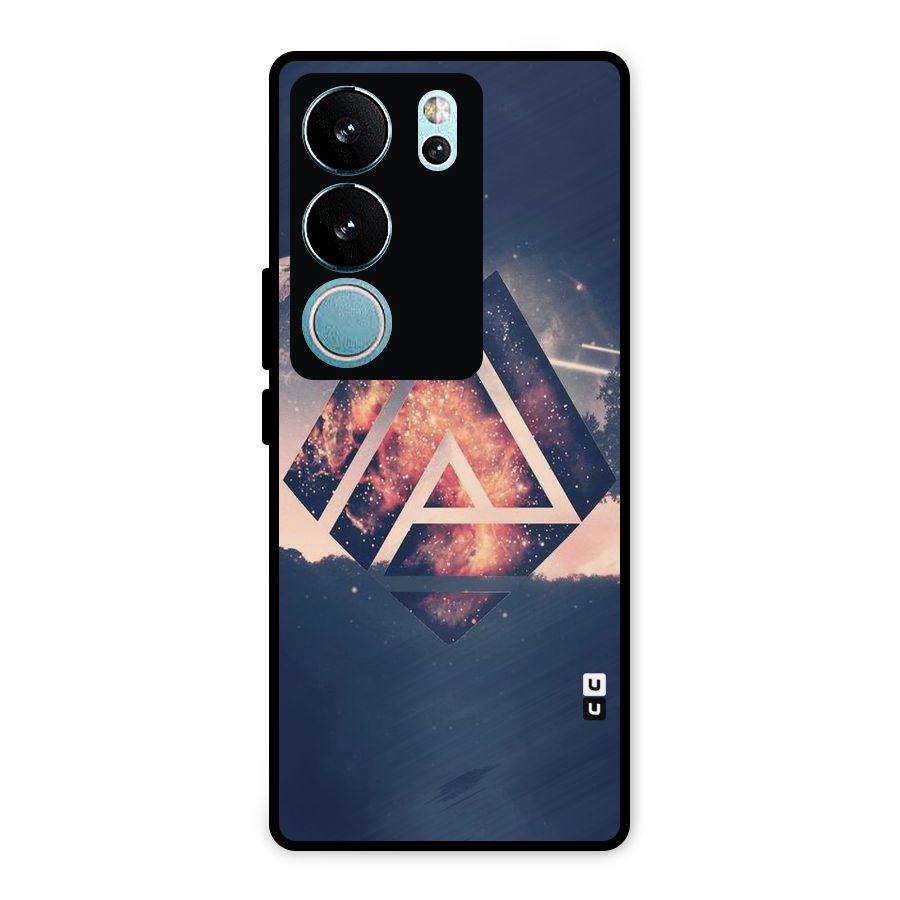 Moon Abstract Metal Back Case for Vivo V29