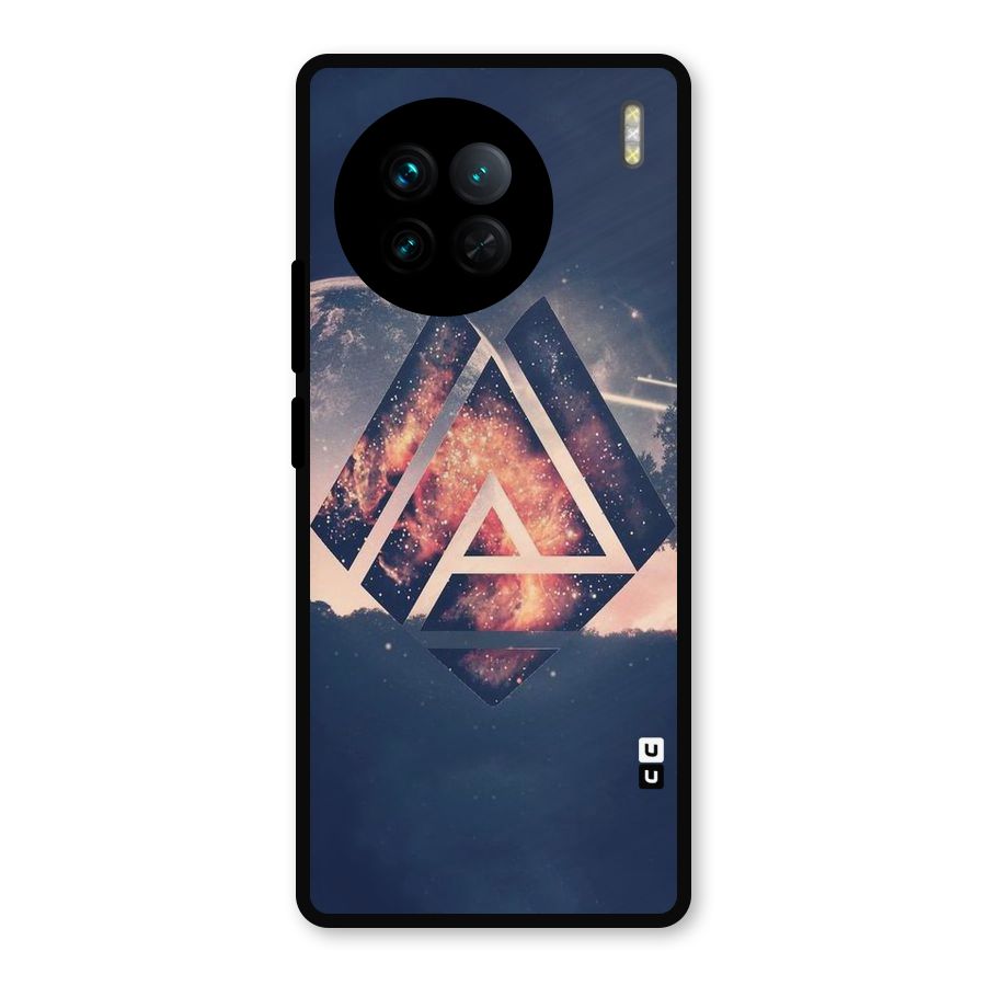 Moon Abstract Metal Back Case for Vivo X90