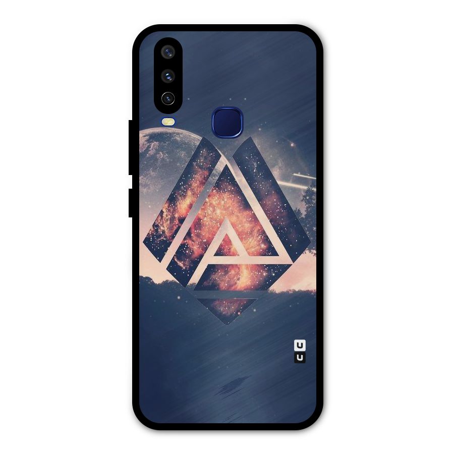 Moon Abstract Metal Back Case for Vivo Y12