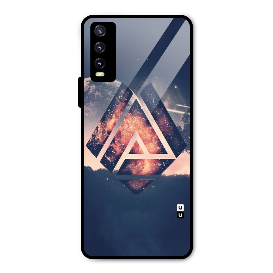 Moon Abstract Metal Back Case for Vivo Y20