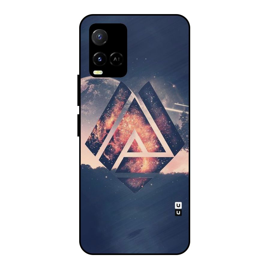 Moon Abstract Metal Back Case for Vivo Y21