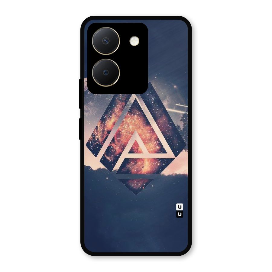 Moon Abstract Metal Back Case for Vivo Y36