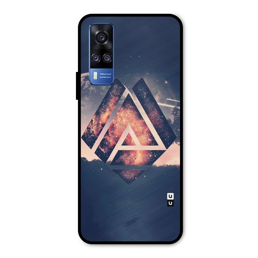 Moon Abstract Metal Back Case for Vivo Y51A