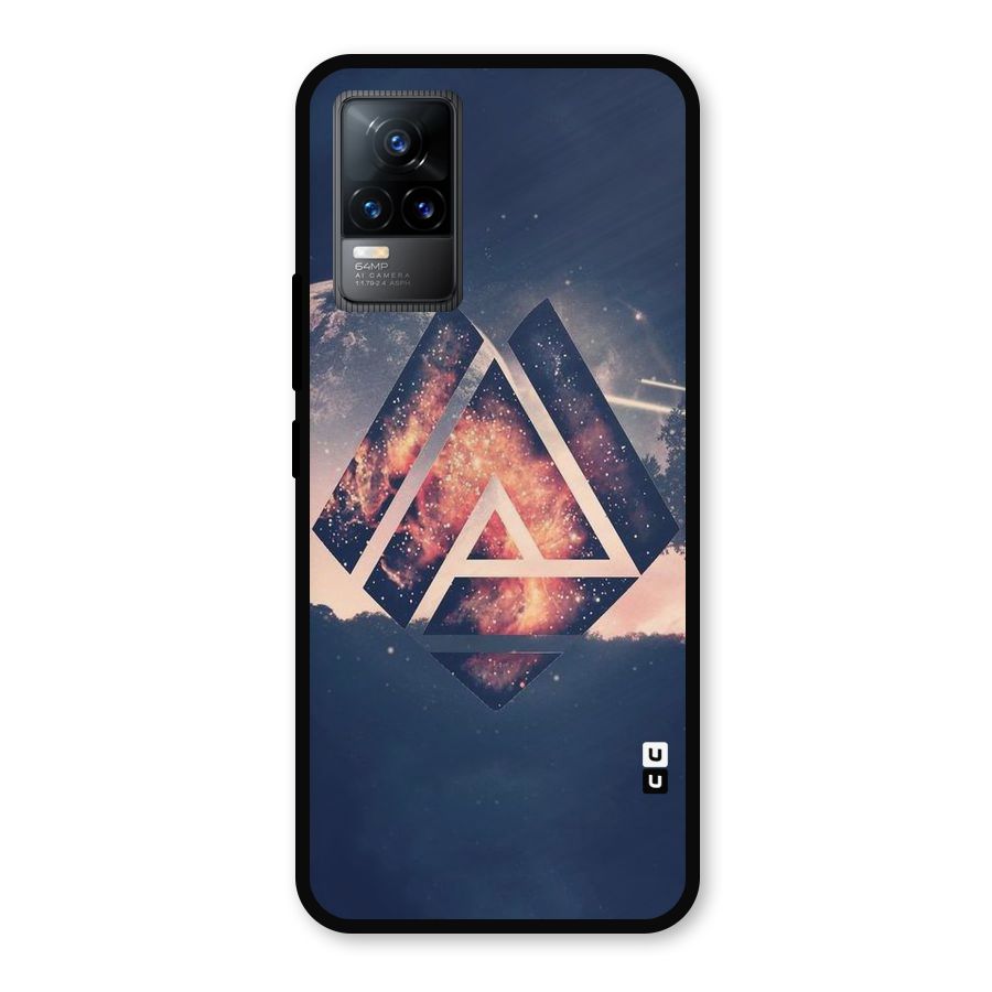 Moon Abstract Metal Back Case for Vivo Y73