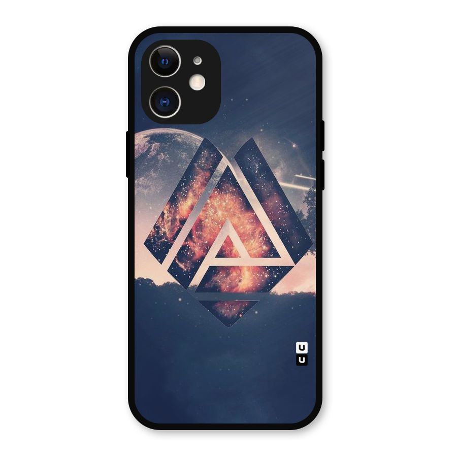 Moon Abstract Metal Back Case for iPhone 12