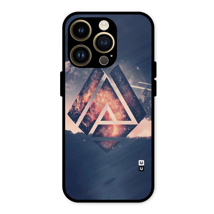 Moon Abstract Metal Back Case for iPhone 14 Pro