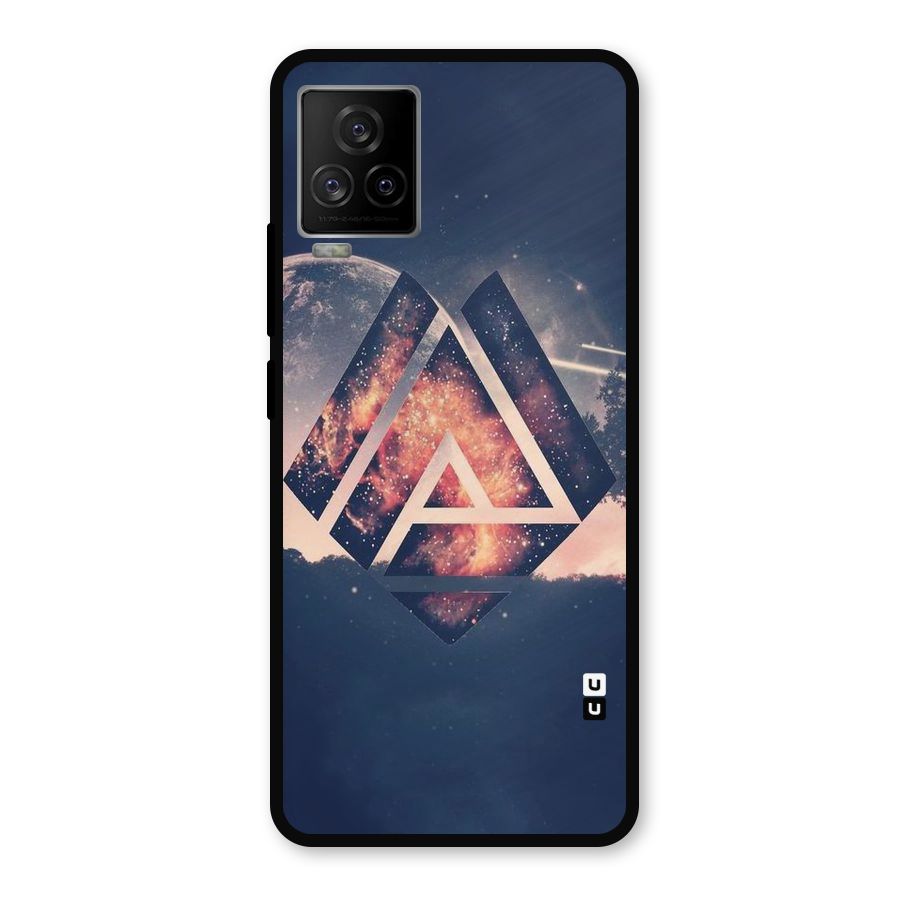 Moon Abstract Metal Back Case for iQOO 7 Legend 5G