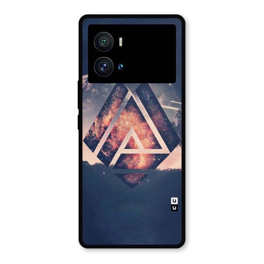 Moon Abstract Metal Back Case for iQOO 9 Pro