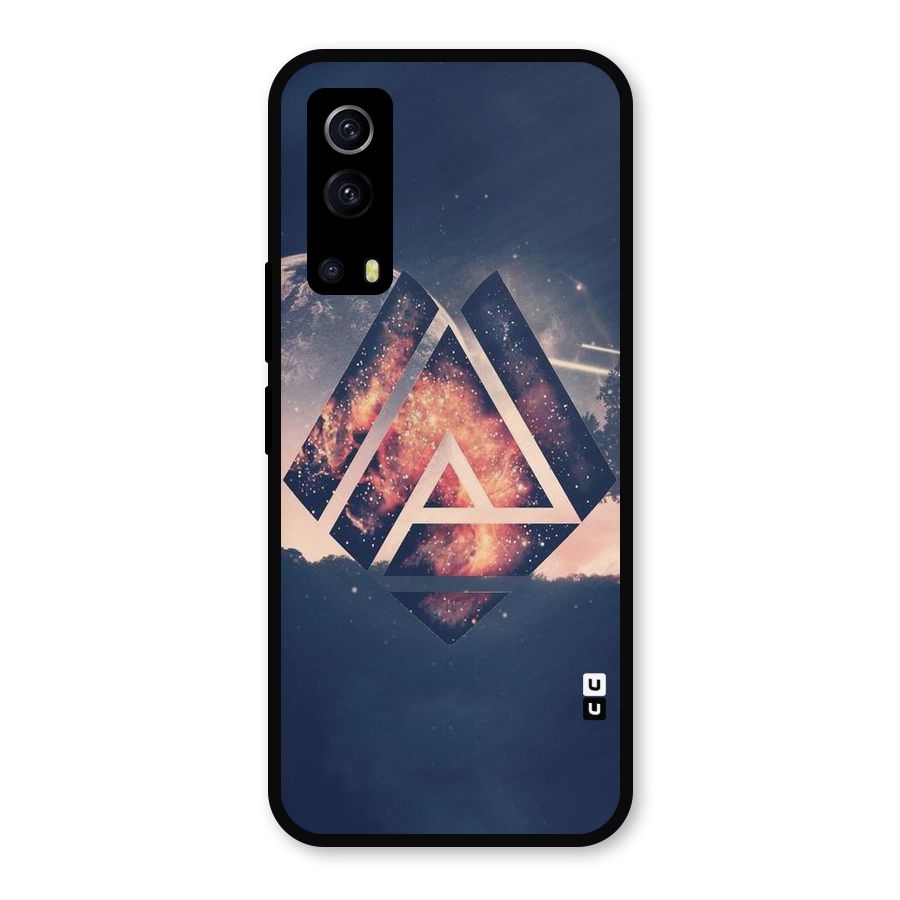 Moon Abstract Metal Back Case for iQOO Z3