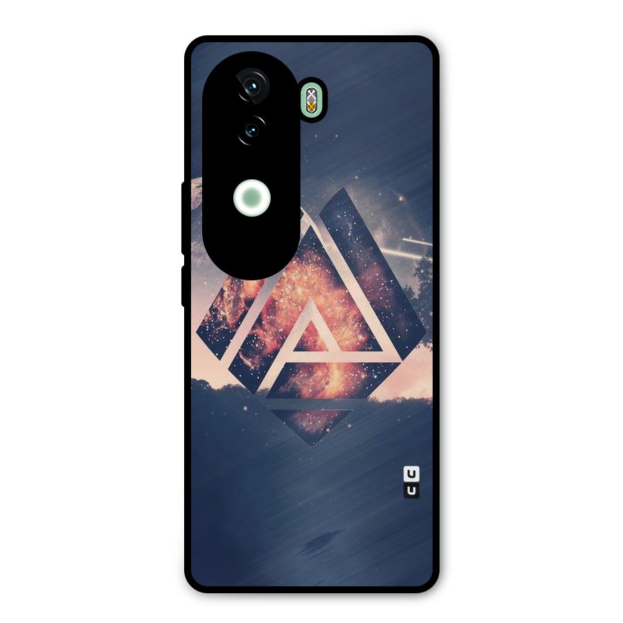Moon Abstract Metal Back Case for iQOO Z9s