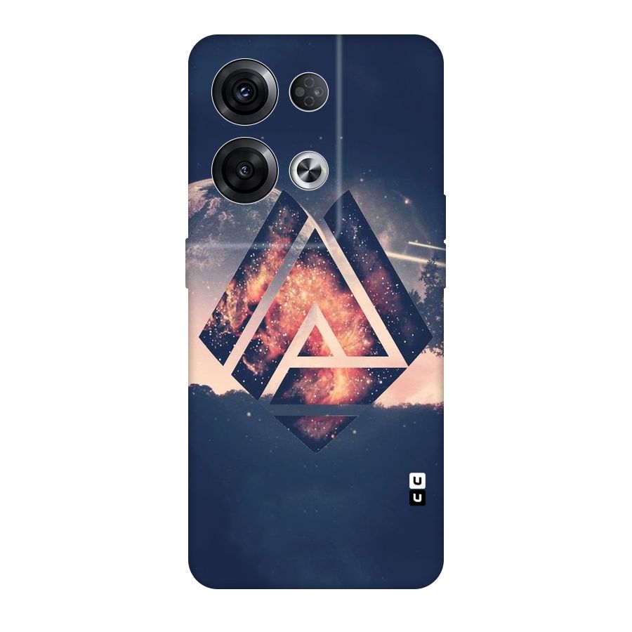 Moon Abstract Original Polycarbonate Back Case for Oppo Reno8 Pro 5G