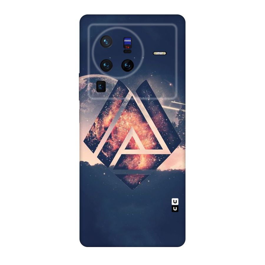 Moon Abstract Original Polycarbonate Back Case for Vivo X80