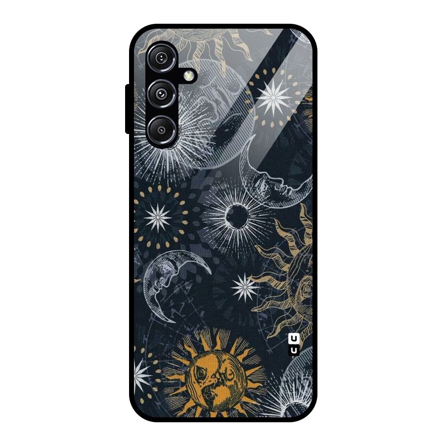 Moon And Sun Glass Back Case for Galaxy M34 5G
