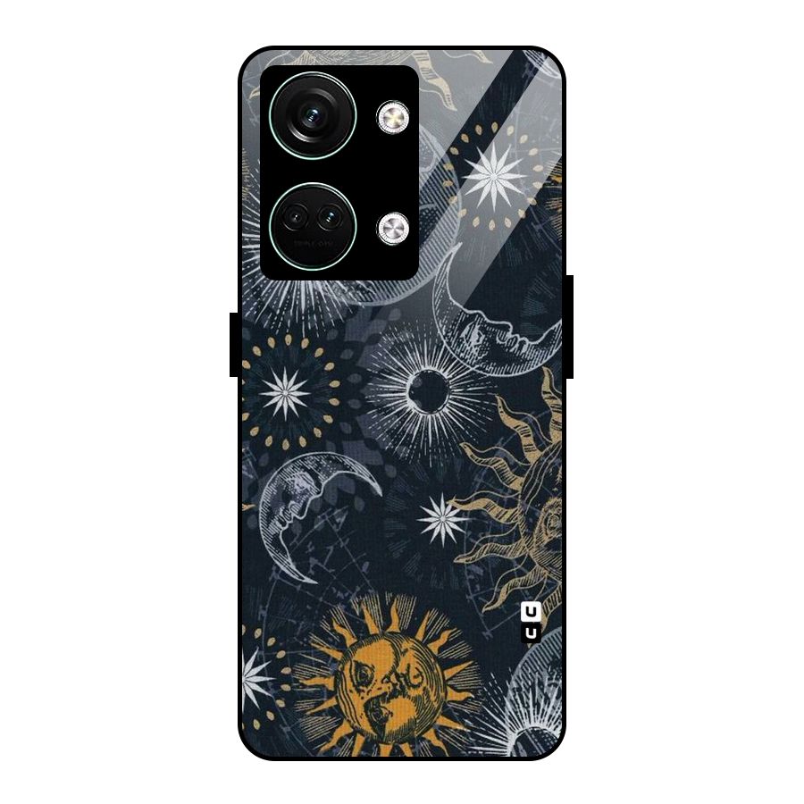 Moon And Sun Glass Back Case for Oneplus Nord 3