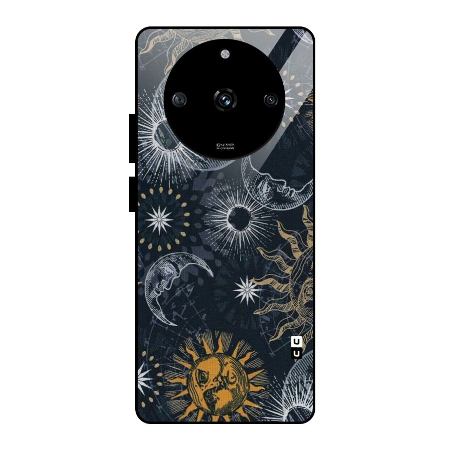 Moon And Sun Glass Back Case for Realme Narzo 60 5G