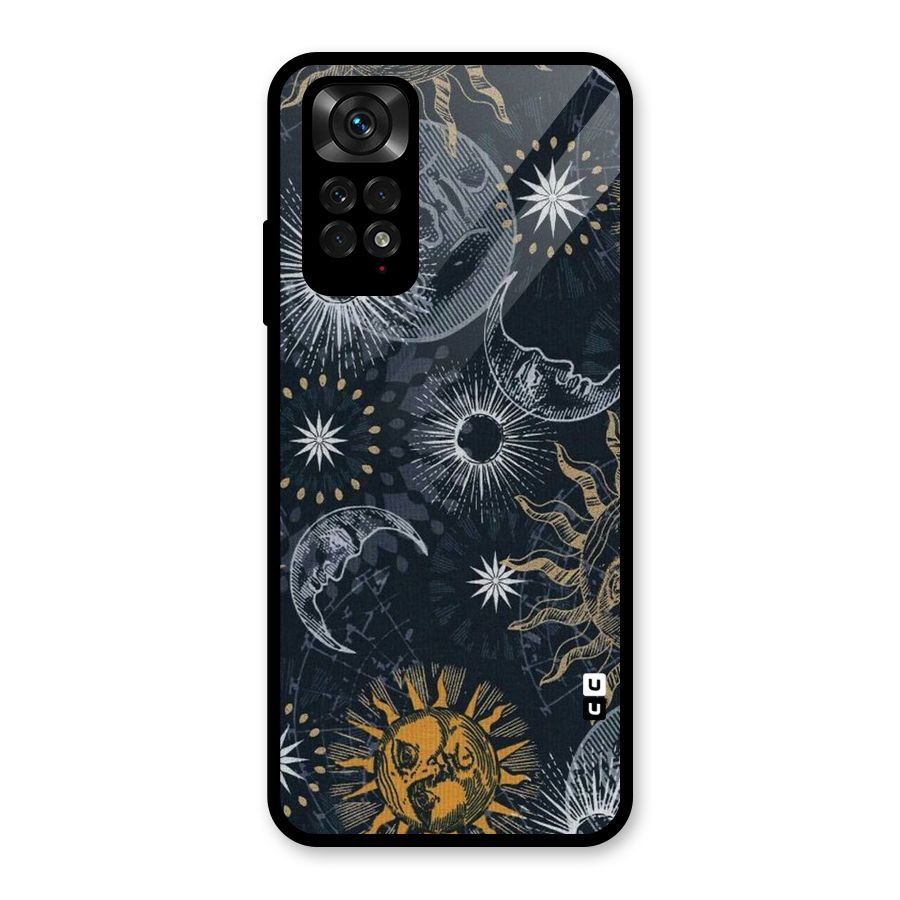 Moon And Sun Glass Back Case for Redmi Note 11S