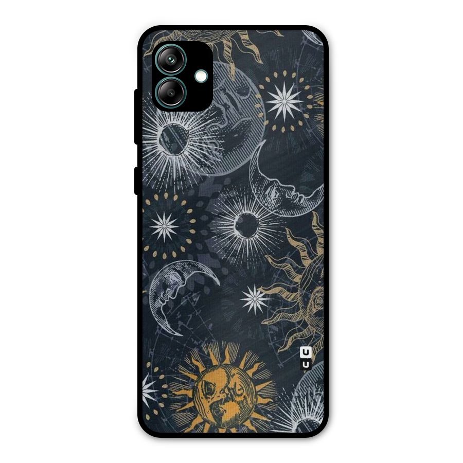 Moon And Sun Metal Back Case for Galaxy A04