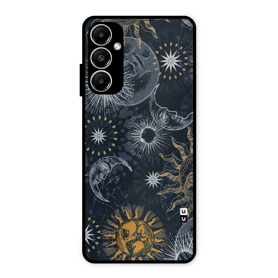 Moon And Sun Metal Back Case for Galaxy A05s