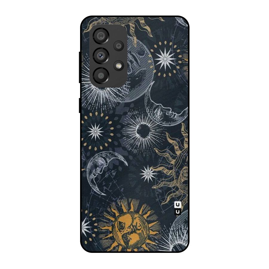 Moon And Sun Metal Back Case for Galaxy A33 5G