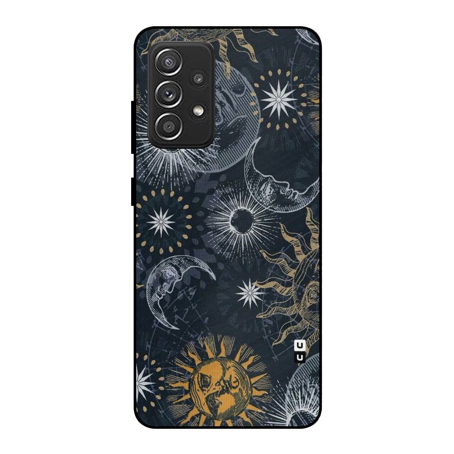 Moon And Sun Metal Back Case for Galaxy A52s 5G