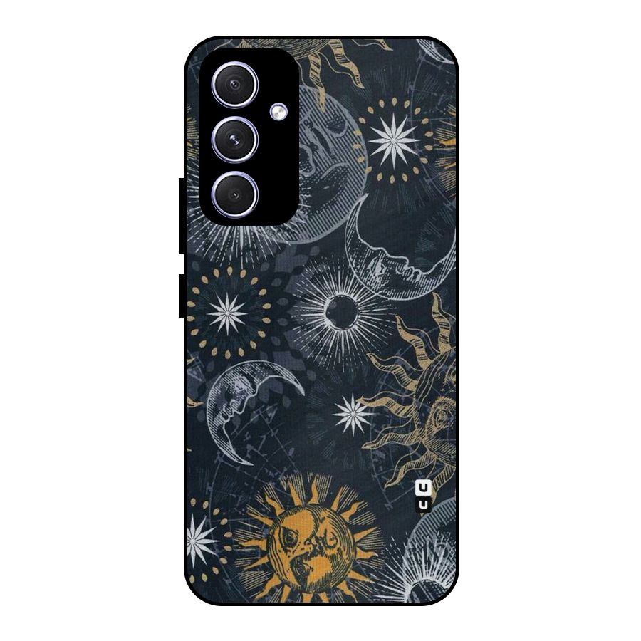 Moon And Sun Metal Back Case for Galaxy A54