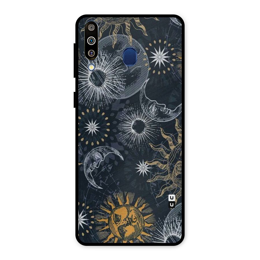 Moon And Sun Metal Back Case for Galaxy M30
