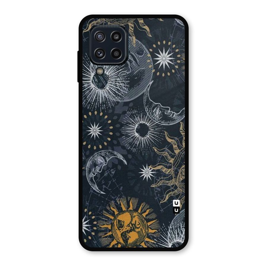 Moon And Sun Metal Back Case for Galaxy M32