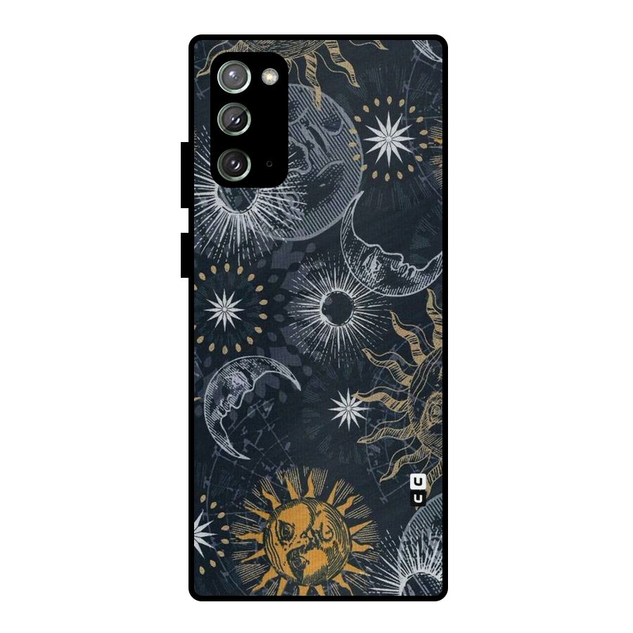 Moon And Sun Metal Back Case for Galaxy Note 20