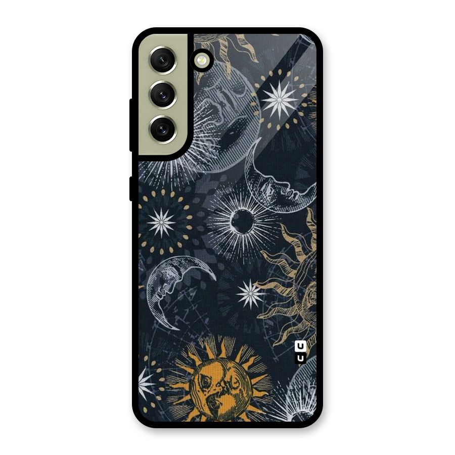 Moon And Sun Metal Back Case for Galaxy S21 FE 5G (2023)
