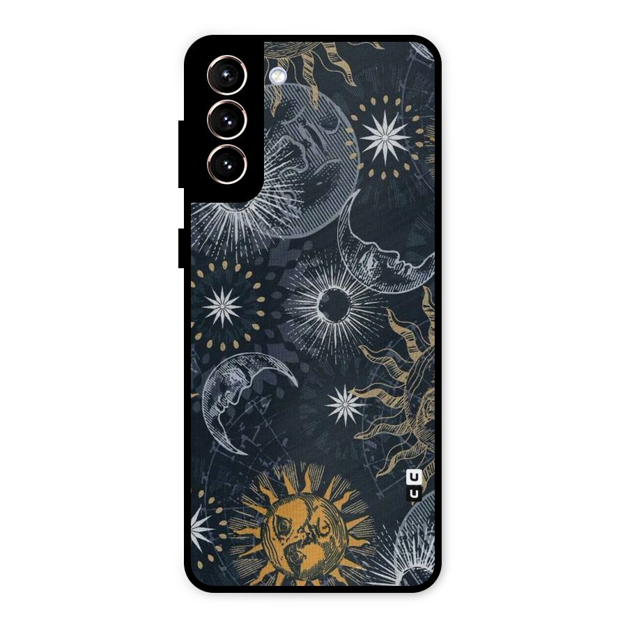 Moon And Sun Metal Back Case for Galaxy S21 Plus