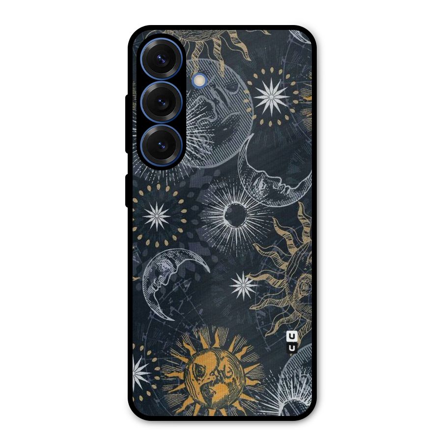 Moon And Sun Metal Back Case for Galaxy S25