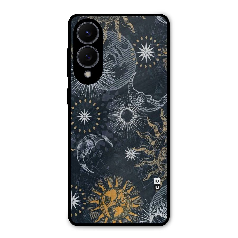 Moon And Sun Metal Back Case for Galaxy S25 Edge