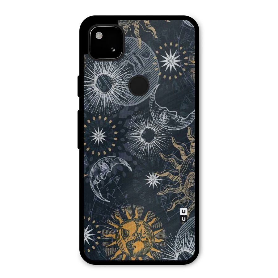 Moon And Sun Metal Back Case for Google Pixel 4a