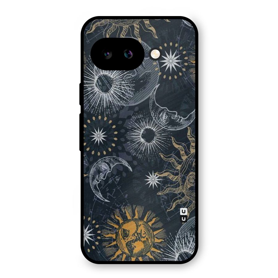 Moon And Sun Metal Back Case for Google Pixel 9a