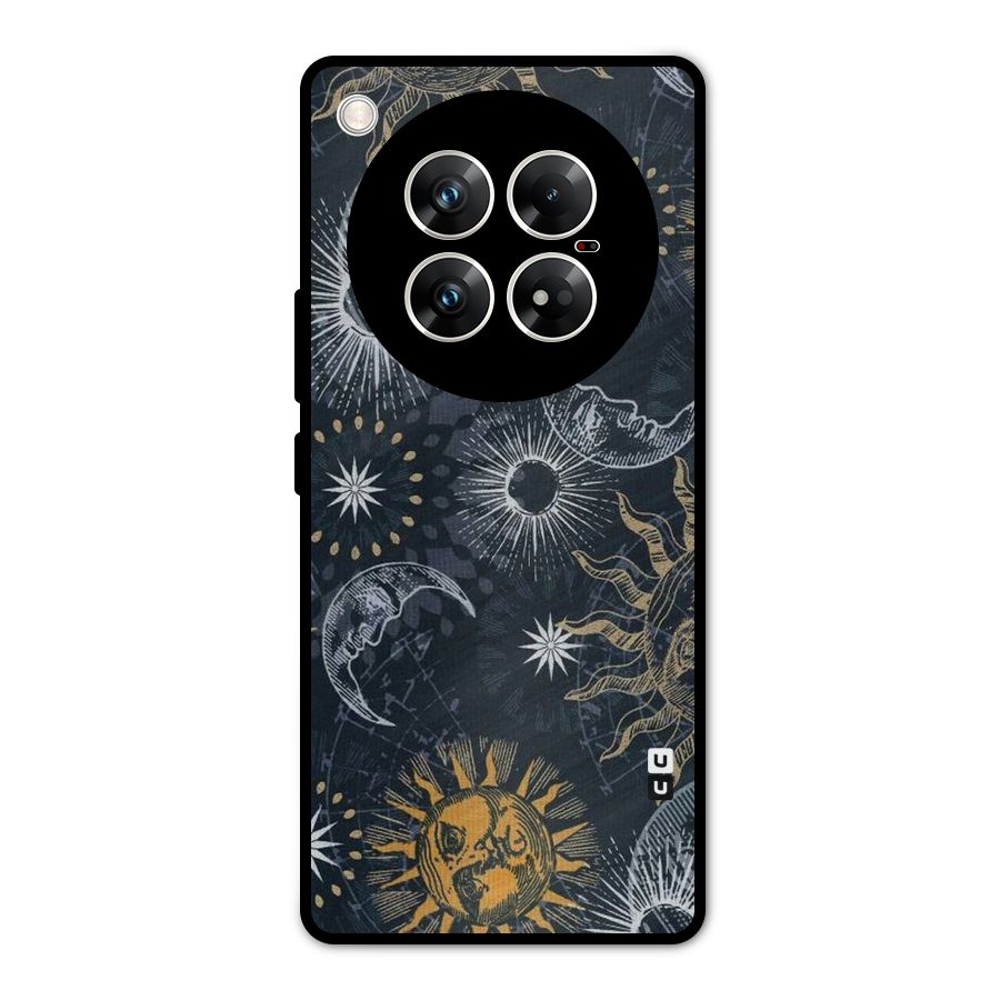 Moon And Sun Metal Back Case for Infinix Zero 40 5G