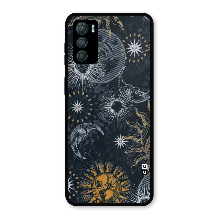 Moon And Sun Metal Back Case for Moto G42