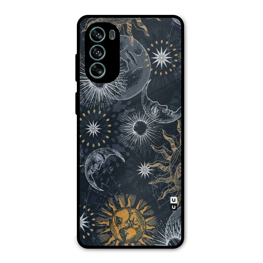 Moon And Sun Metal Back Case for Moto G62