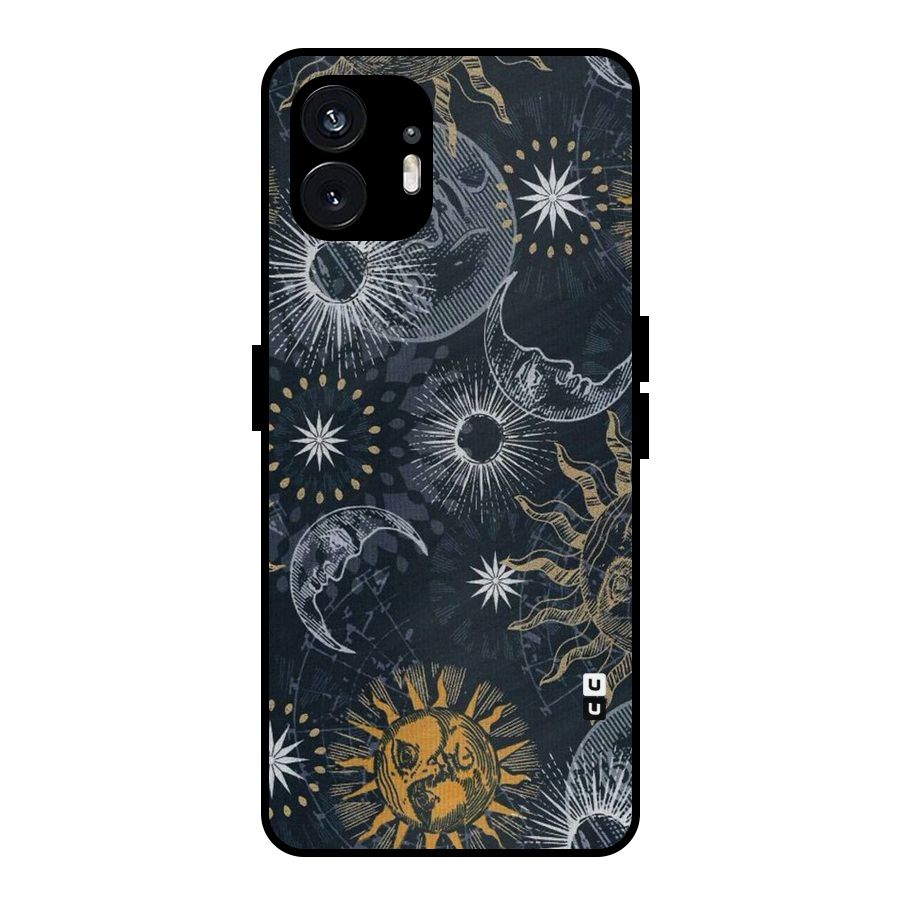 Moon And Sun Metal Back Case for Nothing Phone 2