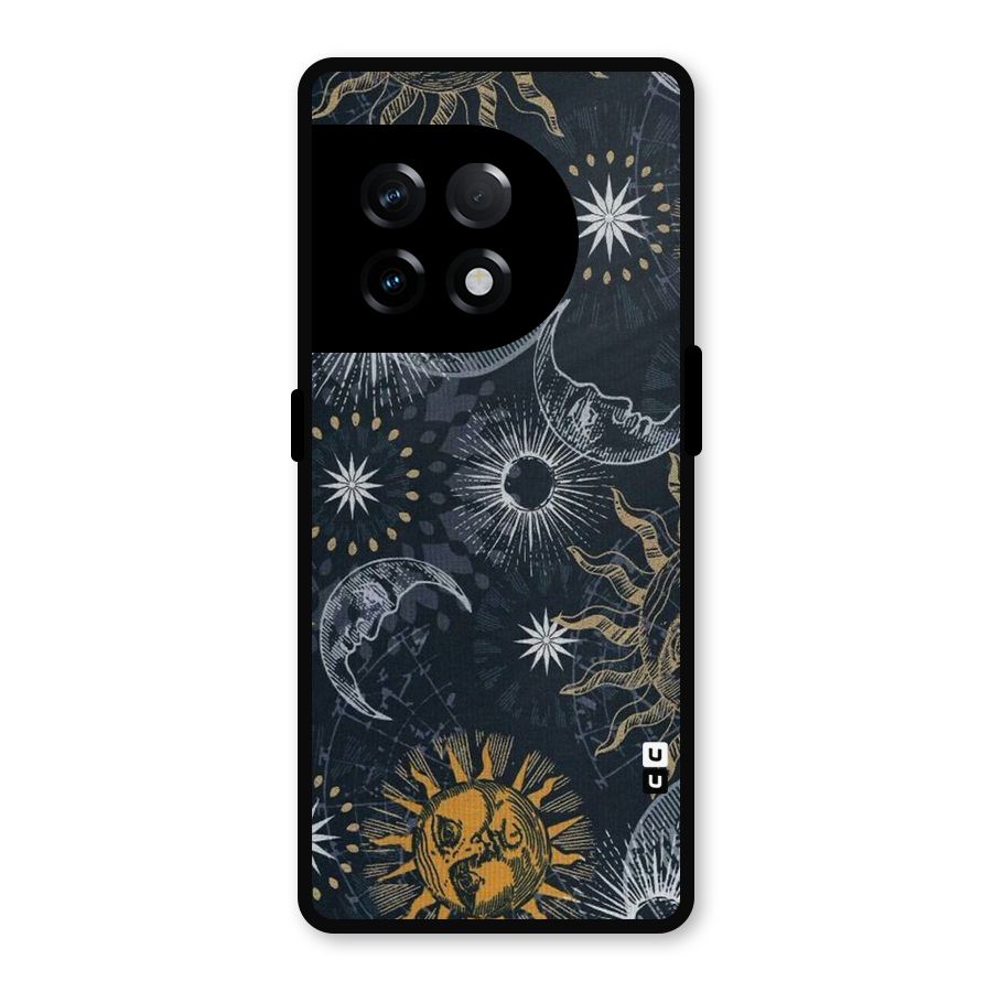 Moon And Sun Metal Back Case for OnePlus 11R