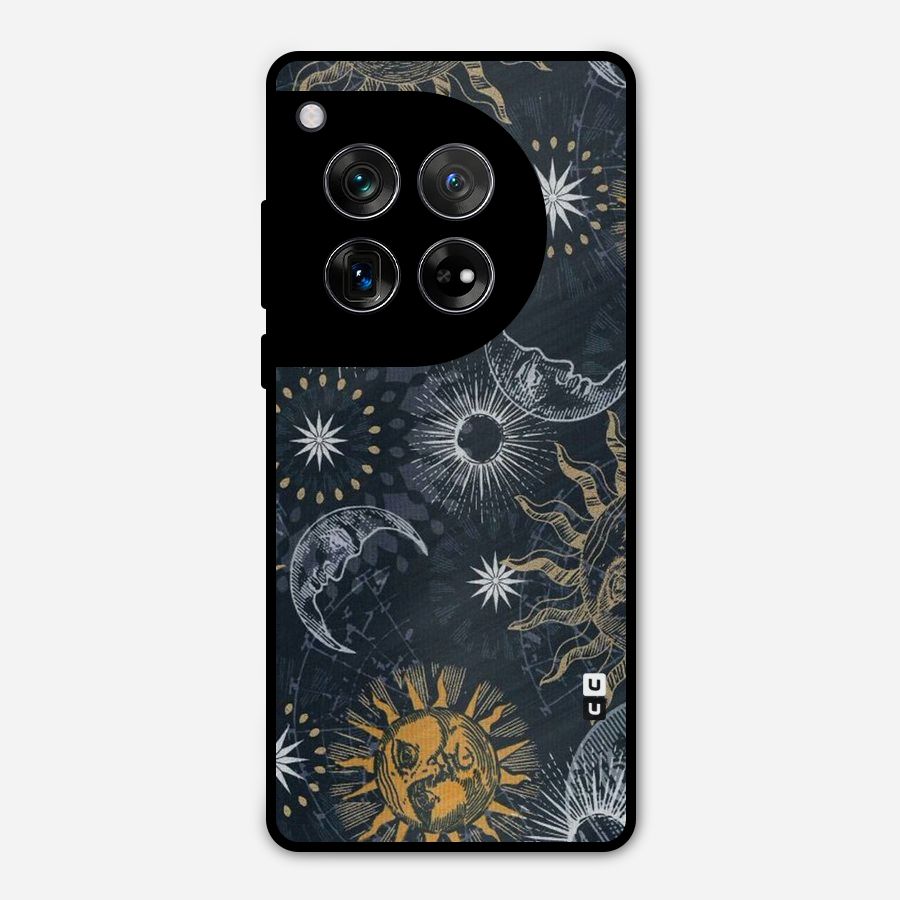 Moon And Sun Metal Back Case for OnePlus 12