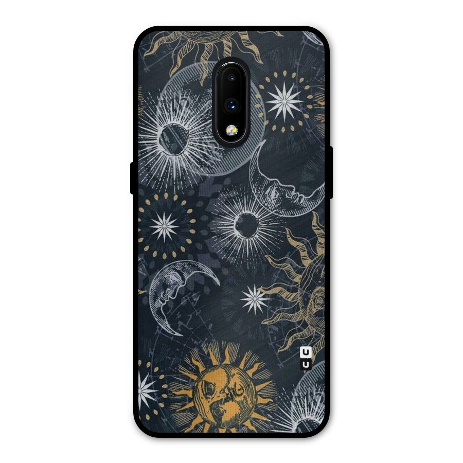 Moon And Sun Metal Back Case for OnePlus 7