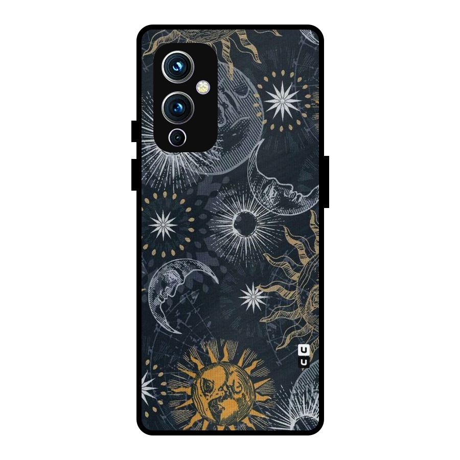 Moon And Sun Metal Back Case for OnePlus 9