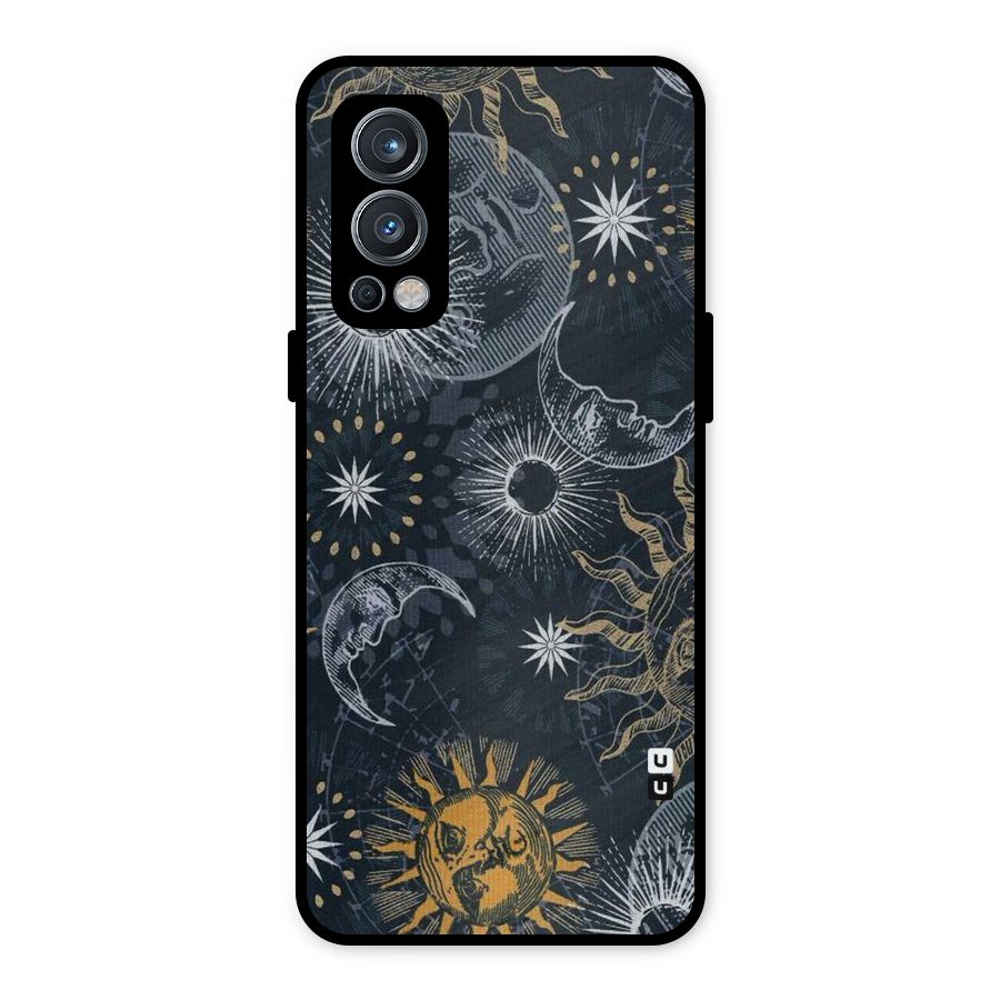 Moon And Sun Metal Back Case for OnePlus Nord 2 5G