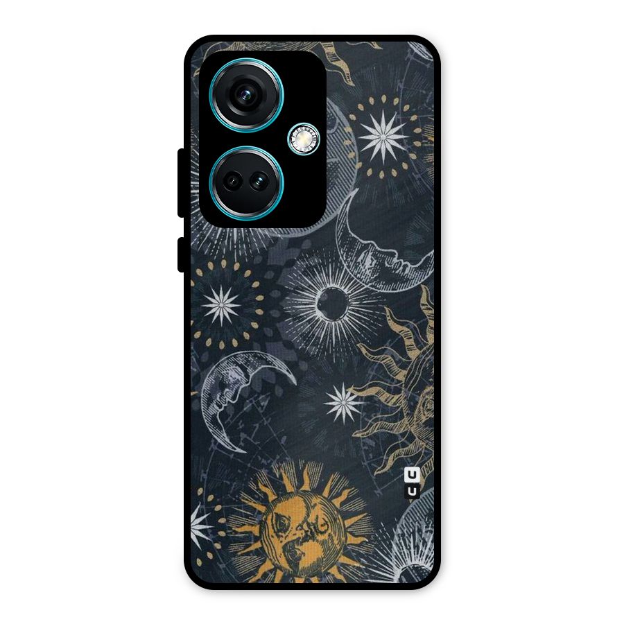 Moon And Sun Metal Back Case for OnePlus Nord CE 3 5G