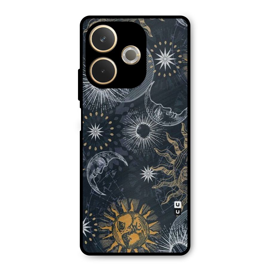 Moon And Sun Metal Back Case for Oppo A5 Pro